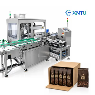 Fully Automatic Side Load Case Packer with Carton Forming for Beverage Bottles