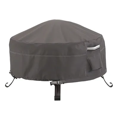 Furniture Cover Wholesale Durable and Water Resistant Fabric Full Coverage Round Fire Pit Cover