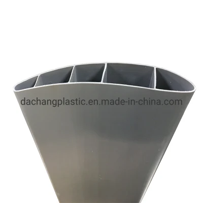 Custom PC Plus ABS Plastic Extrusion Profile for Super Ceiling Fan Blades in Industry Work Shop Metro