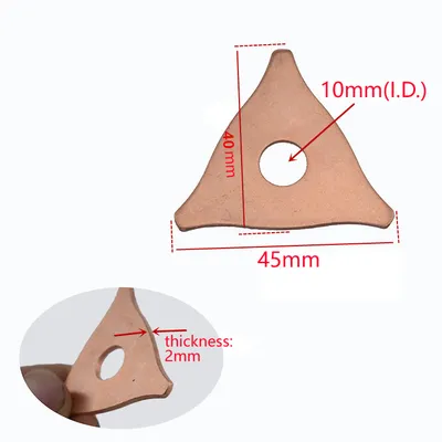 48PCS Triangle Welding Washer Welding Tip for Spot Welder & Car Body Collisioin Repair