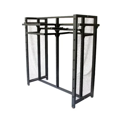 Adjustable Wire Mesh Garment Display Racks Freestanding Fixtures for Apparel Brand Wholesalers