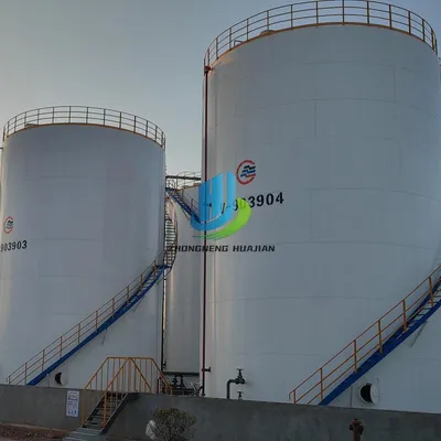 Aboveground Vertical Floating Roof Carbon Liquid Fuel Oil Storage Tank with Internal Floating Roof Control System