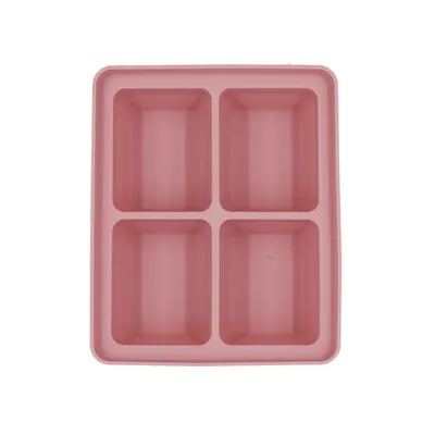 Food Supplement Box Big Ice Cube Mold with Lid Silicone Ice Tray Mold 6-Cell Ice Box Homemade Quick-Freezing Mold