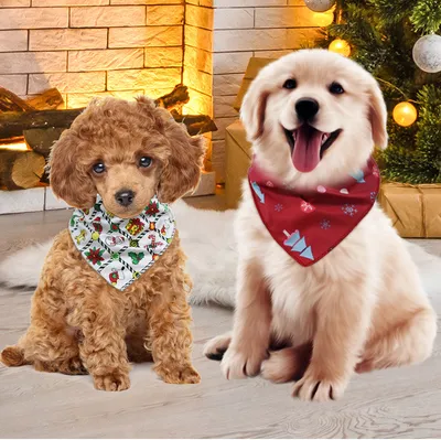 Adjustable Pet Bandannas Sublimated Dog Scarf Custom Print Sublimation Dog Bandana Polyester Neckerchief Bib Bandanas Handkerchief