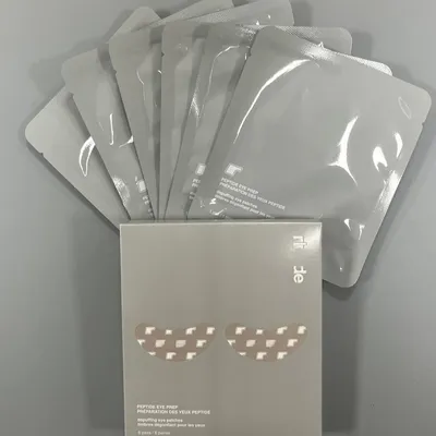 6 Pairs Peptide Under Eye Patches Depuffing Hydrating Eye Mask Anti Dark Circle Skincare Patch Box