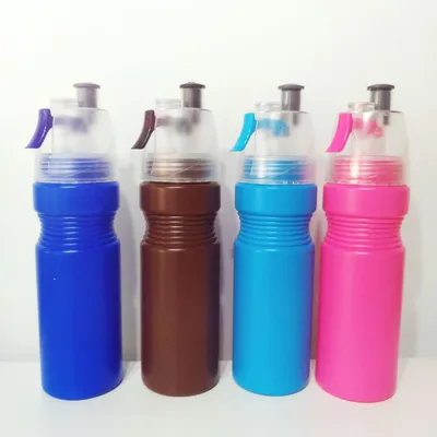 Hot New Customizable Water Mist Spray Drinking Bottle Self Cooling Fine Mist Bottle