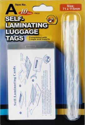 Self-Laminating Language Tags (ITEM A)