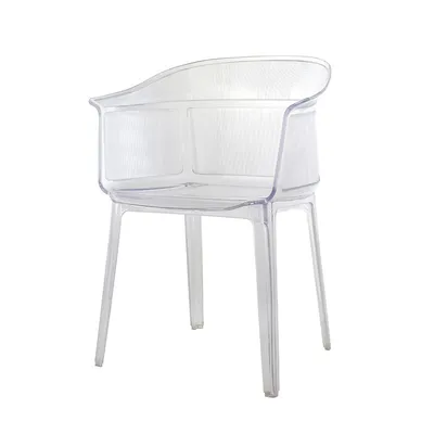 Nordic Plastic Minimalist Acrylic Crystal Transparent Dining Chair