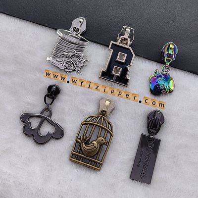 Spot Sales of Luggage, Nylon 5 Zipper Head Clothing, Home Textile, Zinc Alloy Pull Head, Gold Pull Head