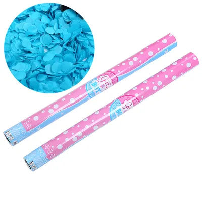 2022 Latest Customized Pink Blue Safe and Friendly Confetti Cannon