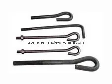 Galvanized Forged Steel Eye Anchor Bolts with Thread End