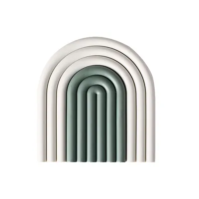 Rainbow Coaster Silicone Pot Mat Dining Table Mat Amazon Thickened Kitchen Heat-Resistant Dish Mat Insulation Mat Anti-Scalding Bowl Mat