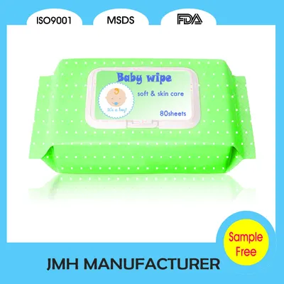 80PCS Nonwoven Fabric Wet Baby Wipe Baby Product (BW003)