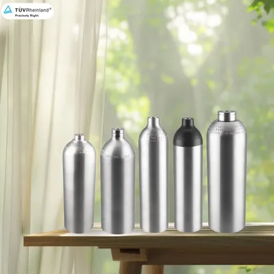 Zx Factory Outlet Tped Food Grade 1kg 2kg 4kg 5kg 10kg Soda Stream Aluminum Gas Cylinder High Pressure CO2 Tank for Soda Machine