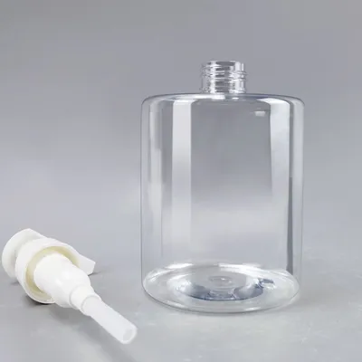 OEM Transparent 400ml Plastic Cosmetic Hand Wash Soap Foaming Dispenser Shampoo Lotion Bottle Container with White Pump
