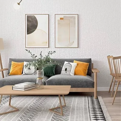 Eco-Friendly Linen Wallpaper Self-Adhesive Wallpaper Wall Building Material/Home Decoration Wall Sticker for Bedroom/Office/Hotel/ Home