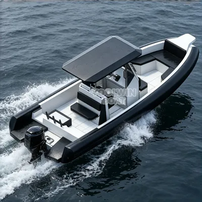 760 Foam Collar Aluminum Rib Boat Custom Aluminum Hull Boat for Event Support Marine Safety Guard Boat