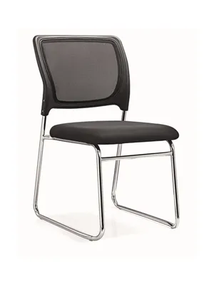 Modern Colors Comfortable Rest Mesh Fabric Visitor Metal Chair Without Arms