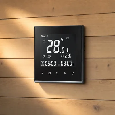 Flush-Mounted Sauna Controller with Negative LCD Sauna Thermostat for Sauna Room Control Board