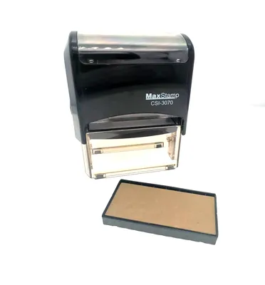 Customized Stamp Csi-3070 Self Inking Stamp with 30mm X 70mm Printing Size