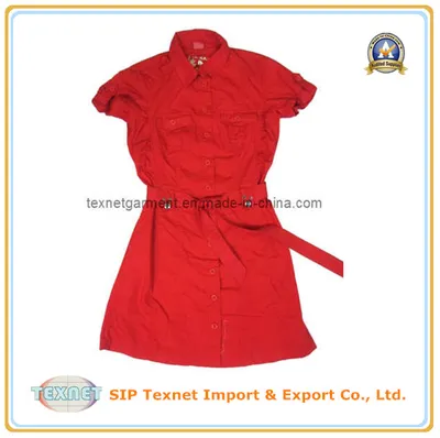 Red Cotton Skirt
