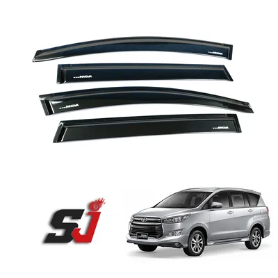 Factory Wholesale Automotive Exterior Accessories PMMA PS Window Rain Sun Visor Wind Deflector for Toyota Innova 2012-2021