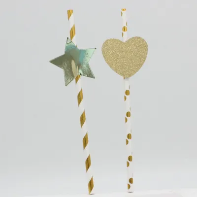 Eco-Friendly Star Design Paper Straws for Sustainable Events