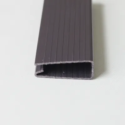 U Shape Gray Wave PVC Plastic Profile for Outdoor fence
