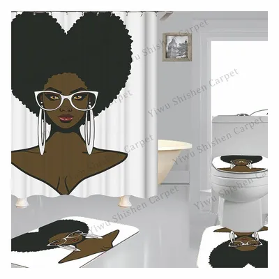 Famous Brand Hot Sell Printing Star Shower Curtain