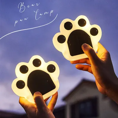 Outdoor Solar Light Colorful Glowing Ground Light Footprint Appearance The Trail Leaves Beautiful Footprints