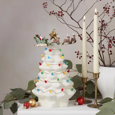 Christmas Decorate Glowing Tree Statues Christmas Ornament