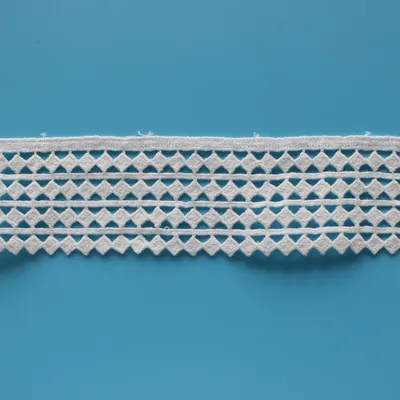 All Polyester Water Soluble Milk Silk Embroidery Trimming Fabric