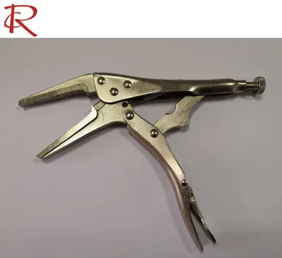 Durable Hand Tool Manual Long-Nose Straight Jaw Locking Pliers Clamp