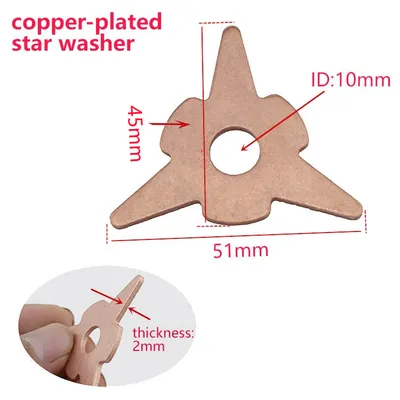 60PCS Star Washer Spot Welder Spotter Dent Puller Welding Tip Triangle Washer