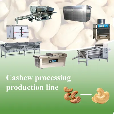 High Efficiency Roasting Machine for Nuts Cashew Making Machine Production Line to with Plant