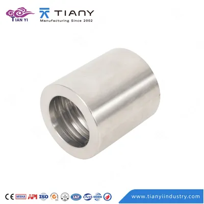 00210 No Skive Ferrule Sleeve Zinc Plated Carbon Steel Matching SAE 100 R1at DIN20022 2sn Hose End