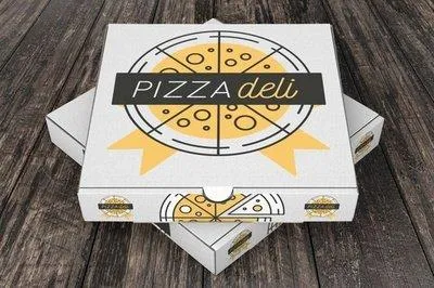 Custom Printed Design Eco Multi Size Color Folding Fries Chicken Carton Corrugated Paper Takeaway Plain Pizza Box