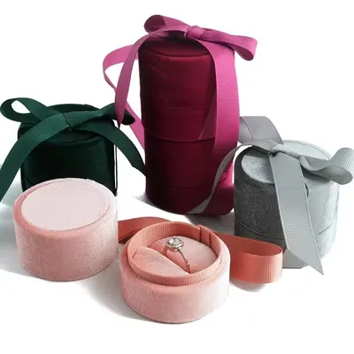 Round Solid Excellent Elegant Jewelry Gift Packaging Boxes Manufacturer