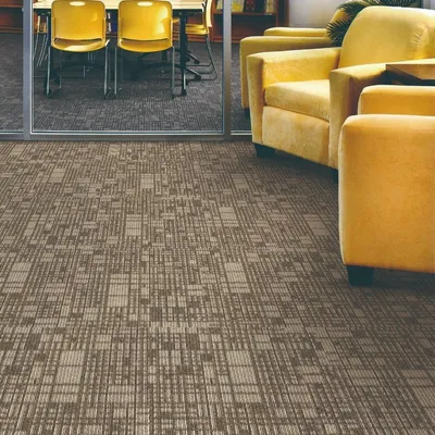 High-End Tufted Carpet Tiles Featuring Sturdy PVC Base