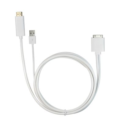 Digital AV Adapter with USB for Apple iPad1/iPad2/iPad3/iPhone4/iPhone4s/iPod Touch 4th (FLS-8170)