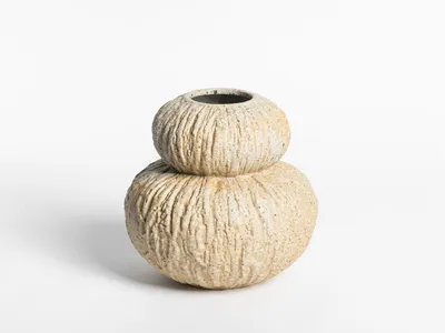 Calabash Vase Made with 20% Recycled Materials Derived From Unwanted Tableware.