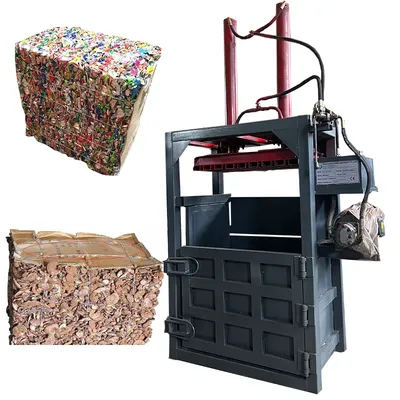Hunan Vertical Cotton Plastic Baling Press Machine Hydraulic Waste Paper Pet Bottle Baler Machine