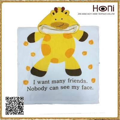 Kids Cartoon Hooded Baby Towel Wholesale Hooded Poncho Towel