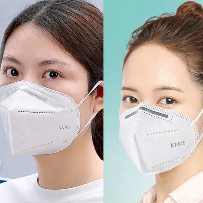 5 Ply FFP2 Protective Disposable N95 Respirator KN95 Face Mask