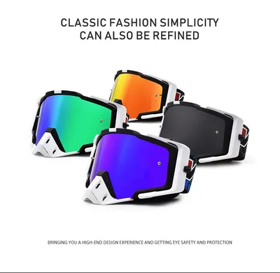 Motocross Goggles Hot Sale Revo Coating Anti UV Racing Tinted Goggles for Sale