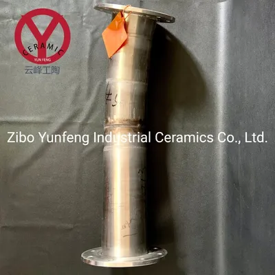 Wear-Protection Al2O3 Ceramic 90 Degree Bend for Mining Classifying