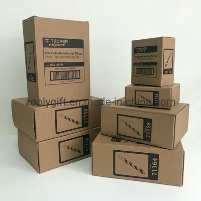 Custom Logo Recycle Corrugated Packaging Paper Boxes Electronic Component Natural Brown Kraft Packing Box