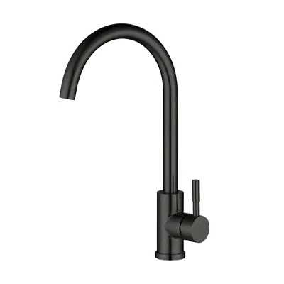 360 Swivel Spout Classic Style Brushed Rose Gold Black Stainless Steel Hot and Cold Water Upc Single Handle Kitchen Sink Kitchen Faucet Taps