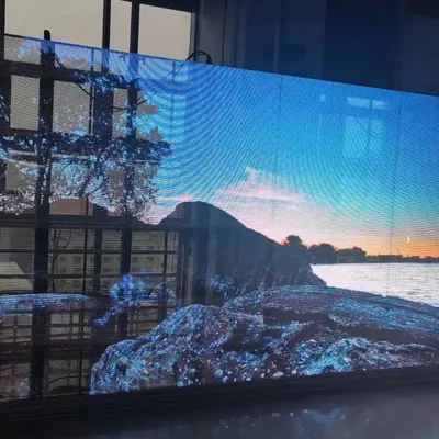 High Transparency Full Color Video LED Video Wall P2.6 Indoor Transparent Glass LED Display Screen