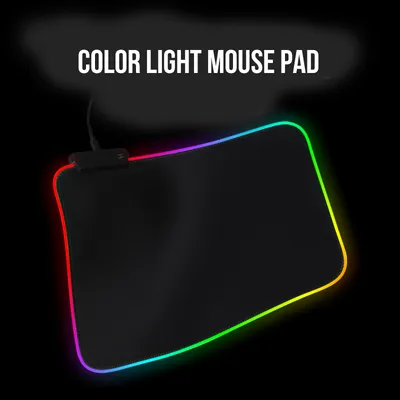 Hot Selling Soft Game RGB Rubber Mouse Pad and LED with Waterproof Pad